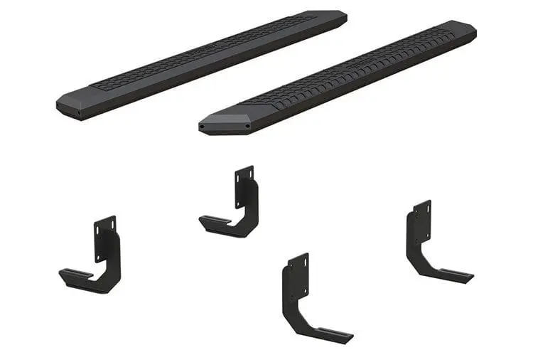 Aries 2556014 1999-2016 Ford F250/F350 Super Duty Advantedge 5 1/2" X 75" Black Aluminum Side Bar Running Boards 1