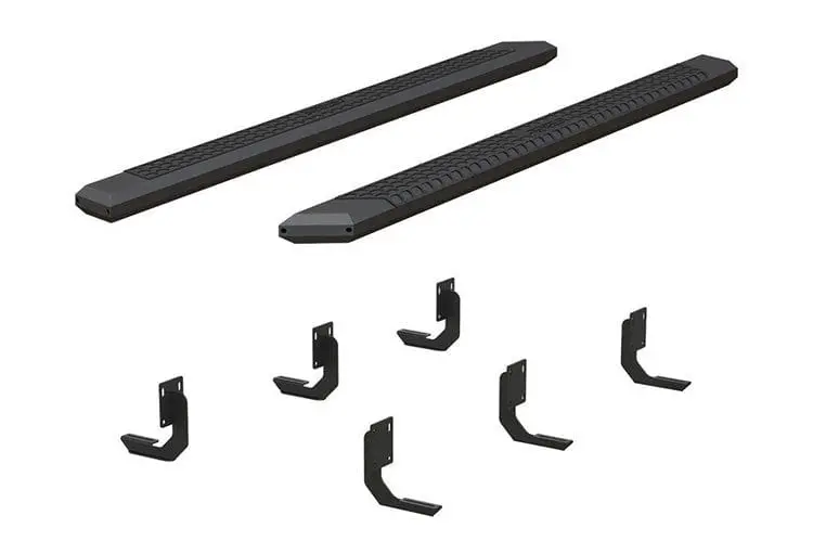 Aries 2556024 1999-2016 Ford F250/F350/F450 Super Duty Advantedge 5 1/2" X 91" Black Aluminum Side Bar Running Boards 1