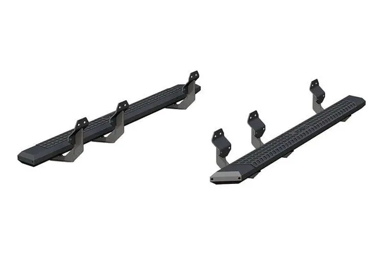 Aries 2556048 2008-2016 Ford F250/F350/F450 Super Duty Advantedge 5 1/2" X 91" Black Aluminum Side Bar Running Boards 1