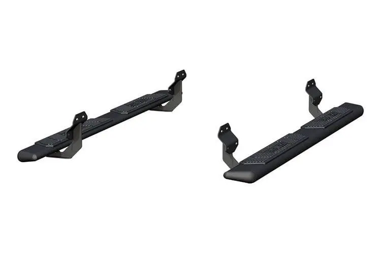 Aries 2558012 2017-2023 Ford F250/F350 Super Duty Ascentstep 5 1/2" X 75" Black Steel Running Boards 1