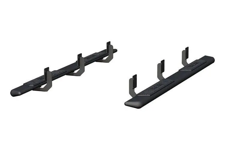 Aries 2558024 1999-2016 Ford F250/F350/F450 Super Duty Ascentstep 5 1/2" X 91" Black Steel Running Boards 1