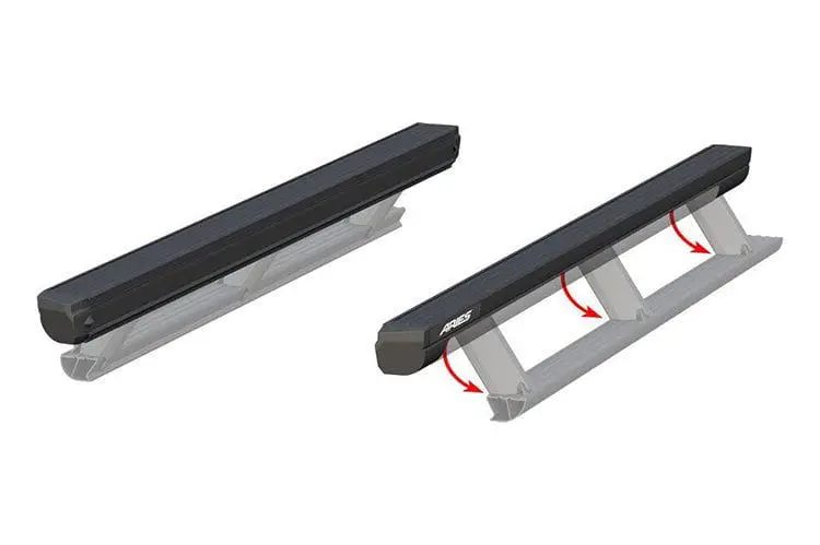 Aries 3025179 2015-2018 Ford F250/F350/F450 Super Duty Actiontrac 83.6" Powered Running Boards 1