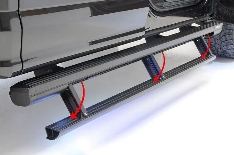 Aries 3048321 2017-2023 Ford F250/F350/F450 Super Duty Actiontrac 87.6" Powered Running Boards 1