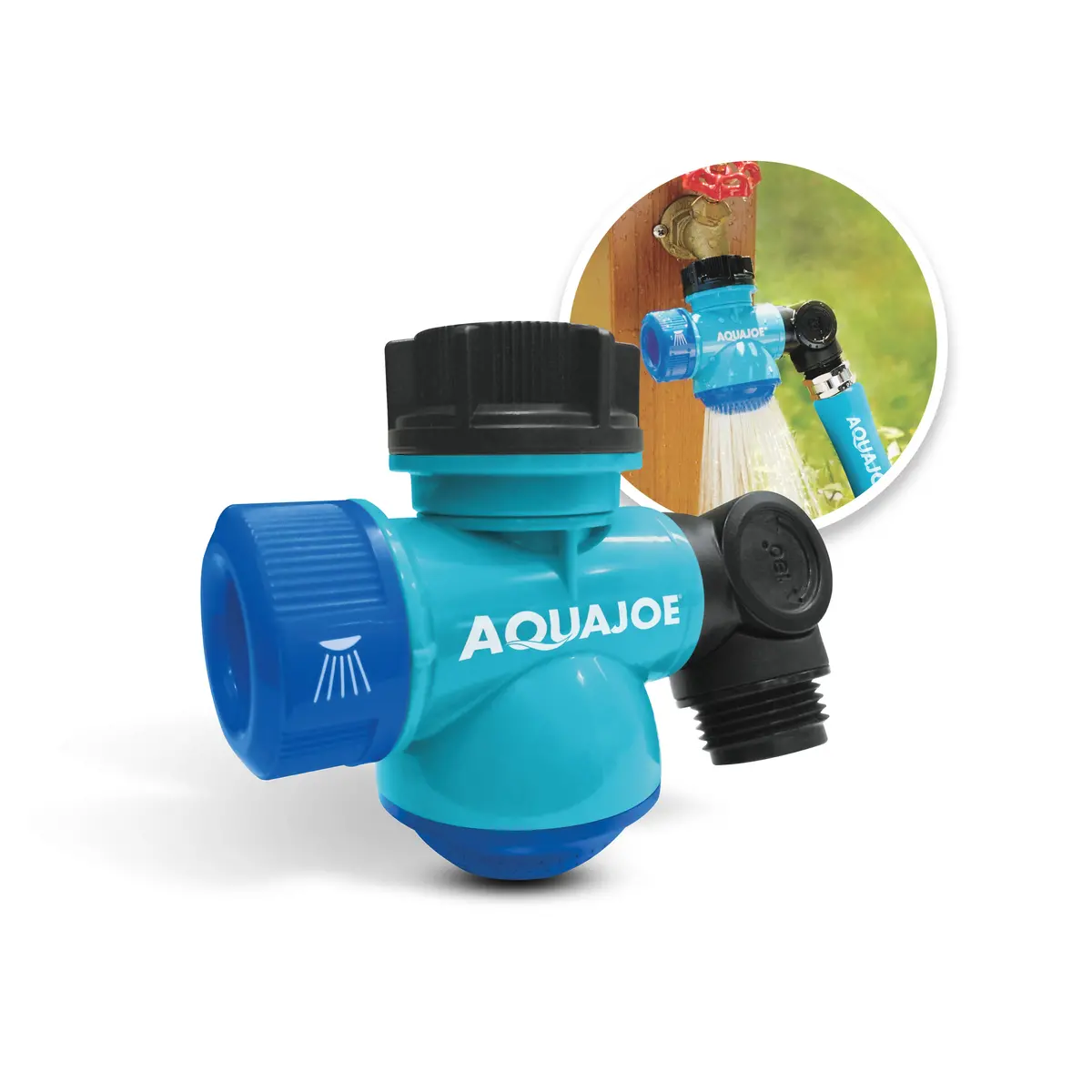 Aqua Joe Sji-Mfga1 Multi-Function Outdoor Faucet And Garden Hose Tap Connector 1