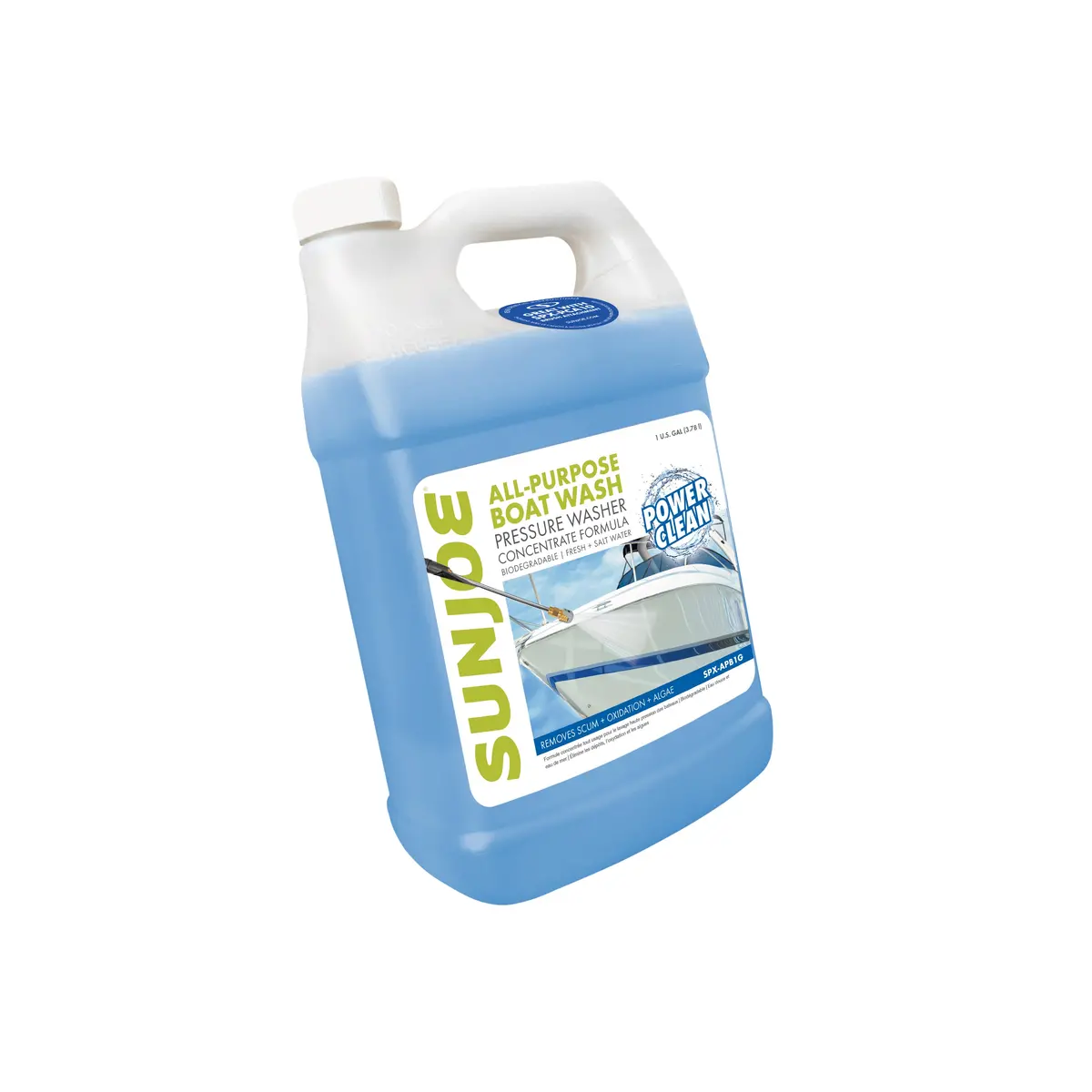 Sun Joe Spx-Apbw1g All Purpose Boat Wash For Pressure Washer | Safe For Fiberglass, Wood, Metal, And More | 1 Gallon 2