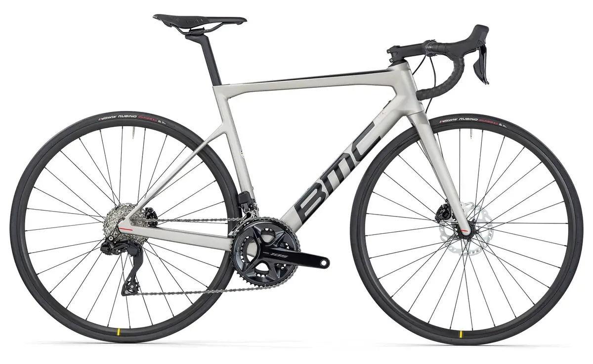 Bmc Teammachine Slr Five Road Bike - Arctic Silver / Black - Shimano 105 Di2 1