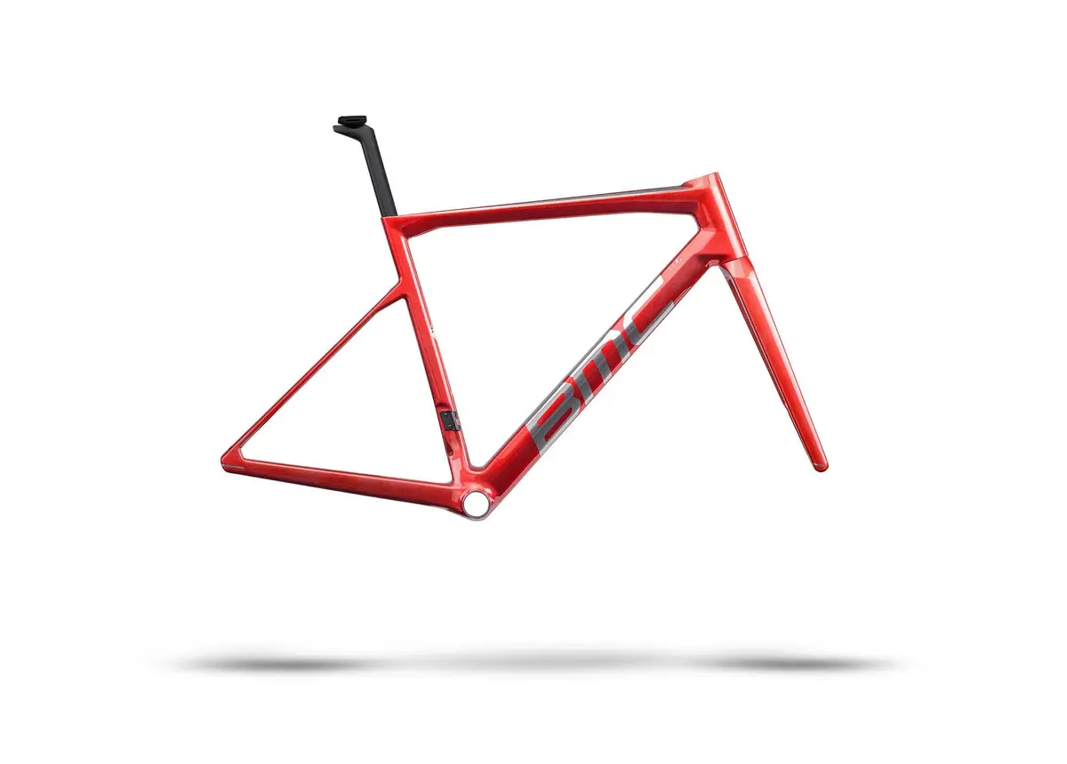 Bmc Teammachine Slr Road Bike Frameset - Prisma Red / Brushed Alloy 1