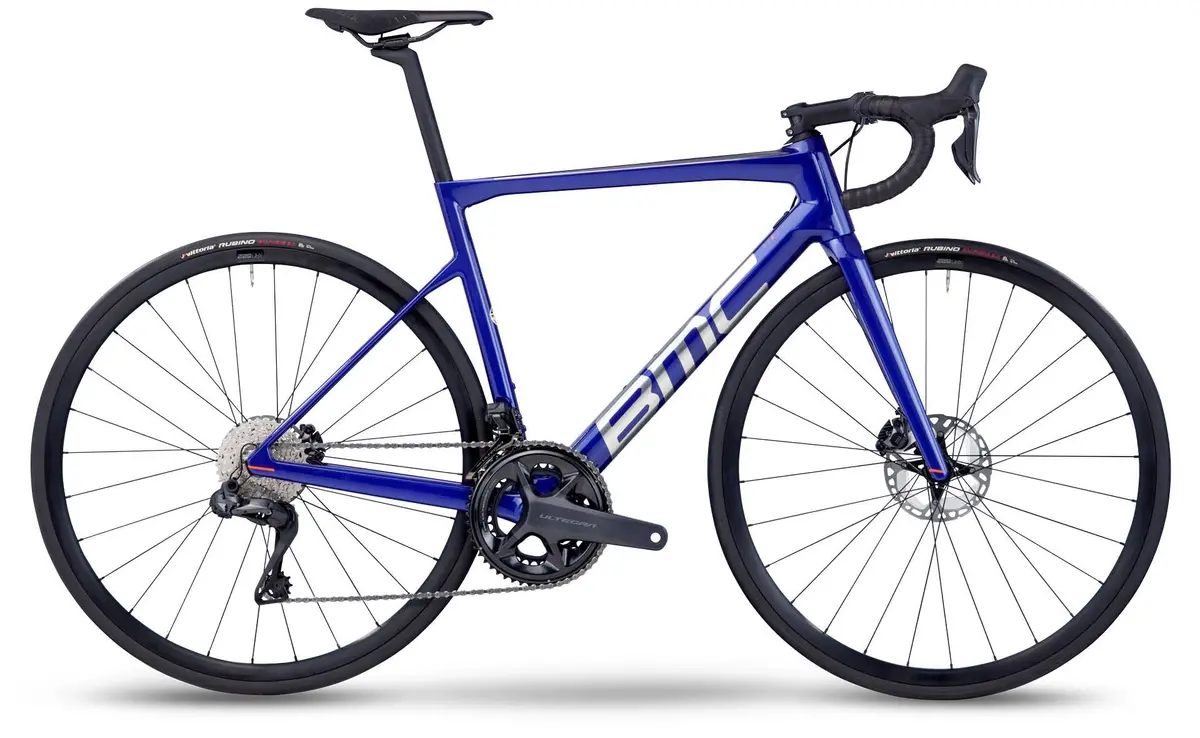 Bmc Teammachine Slr Three Road Bike - Sparkling Blue / Brushed Alloy - Shimano Ultegra Di2 1