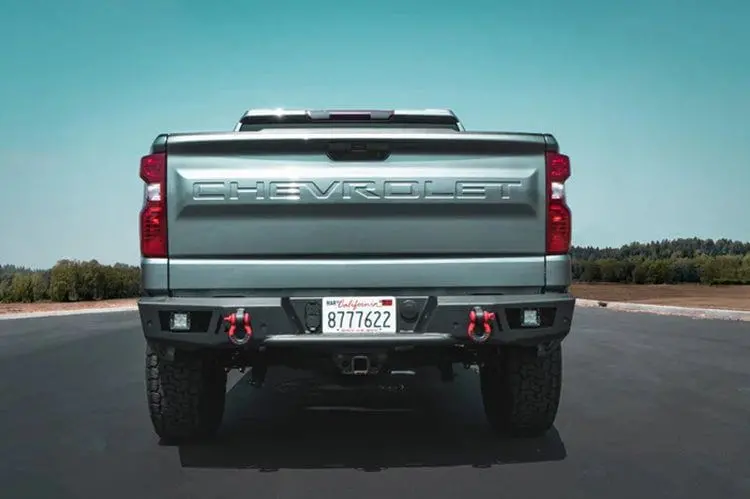 Body Armor Gm-2966 Chevy Silverado 1500 2019-2024 Ambush Series Rear Bumper Non Winch 2