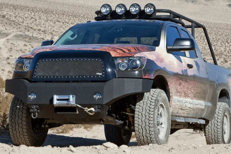 Body Armor Tn-19335 Toyota Tundra 2007-2013  Front Bumper Winch Ready 1