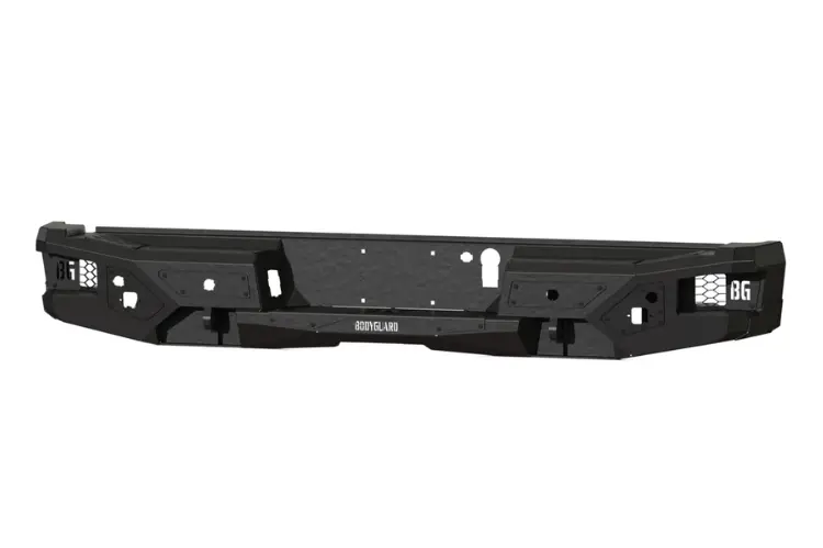 Bodyguard Rear Bumper Freedom Series 2024-2025 Ford F150 Mgf24ayt-4 - Textured Black, 4 Parking Sensor Cutouts, Dual Exhaust 1