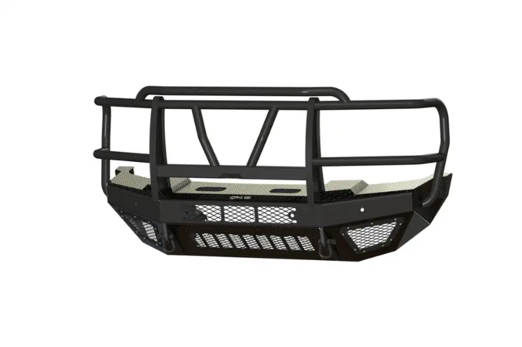 Bodyguard Front Bumper Guard T2 Extreme 2023-2026 Ford F450/F550 Superduty Eef23dywtmn  – Texture Black, Parking Sensor Cutouts, Winch Mount Skid Plate And Mesh Grill 1