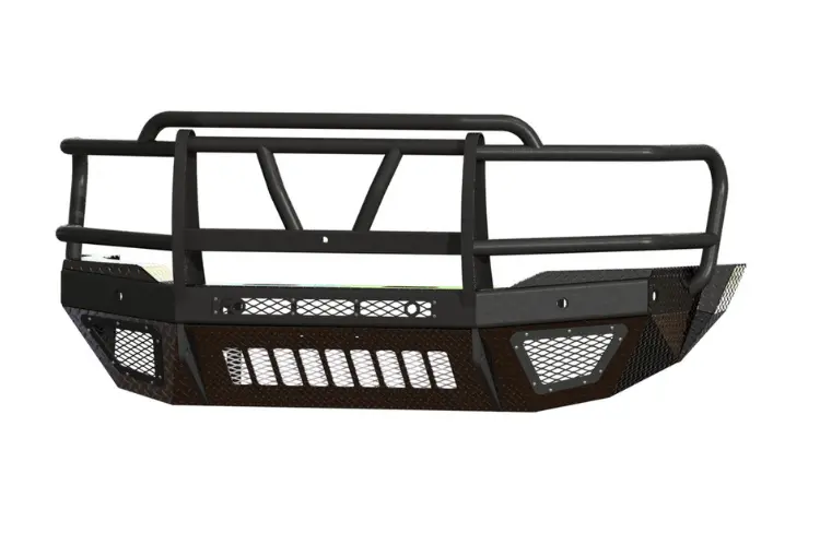 Bodyguard T2 Extreme Front Bumper 2019-2026 Ram 4500/5500 Eer19dyhtmn - Textured Black, Center Grill Mesh And, Receiver Skid Plate 1