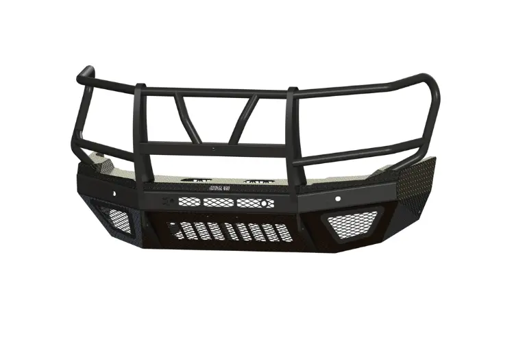 Bodyguard Truck Front Bumper T2 Extreme Eeg24bywtnh 2024-2026 Gmc Sierra 2500/3500 - Texture Black, Camera Relocation Harness, Parking Sensor Cutouts, And Winch Mount Skid Plate 1