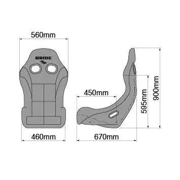 Bride Zieg Iv Bucket Seat - Red Padding 2