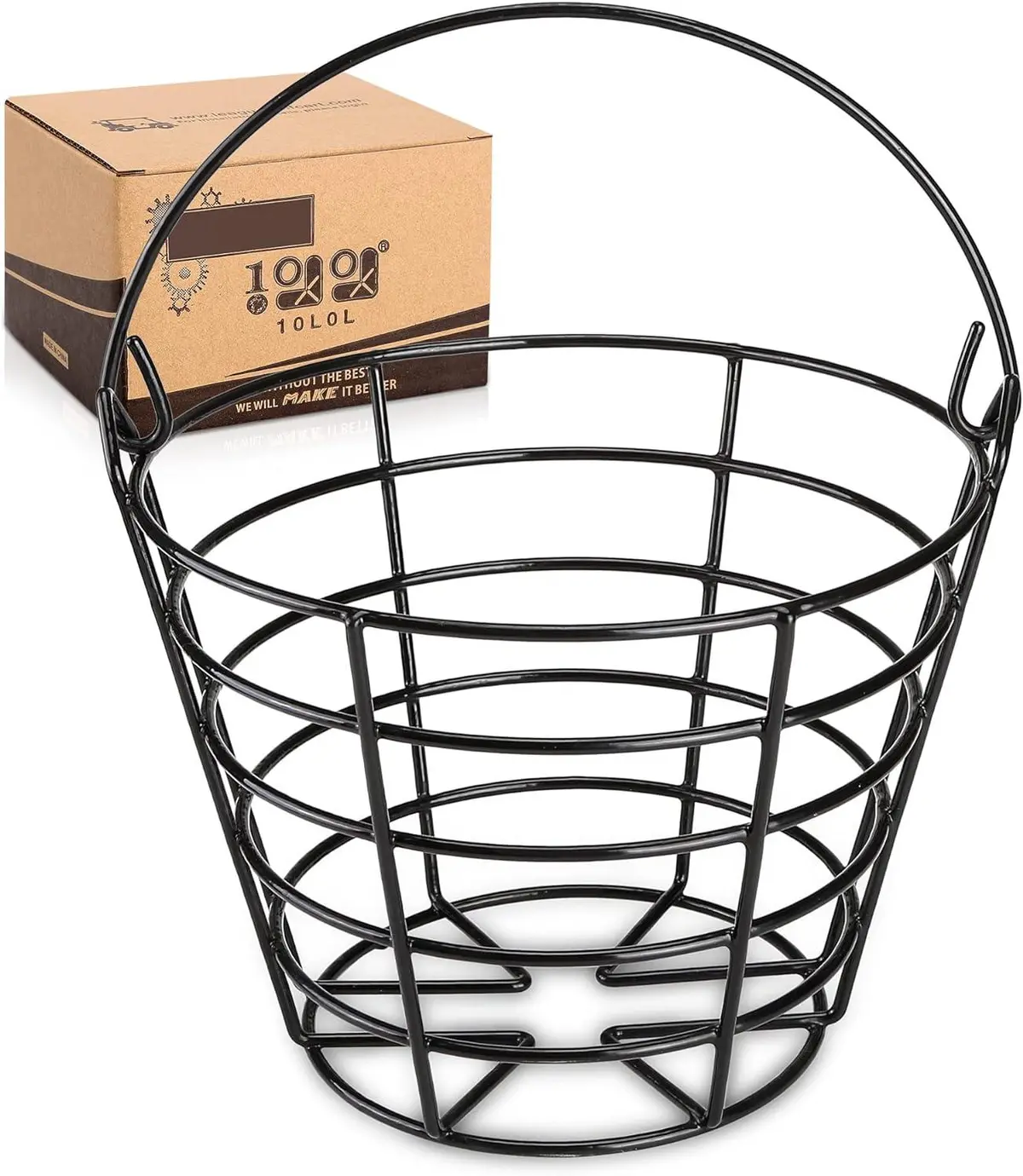 Bucket Of Golf Balls: Container That Holds 50 Golf Balls With Handles For Easy Practice - 10L0l 1