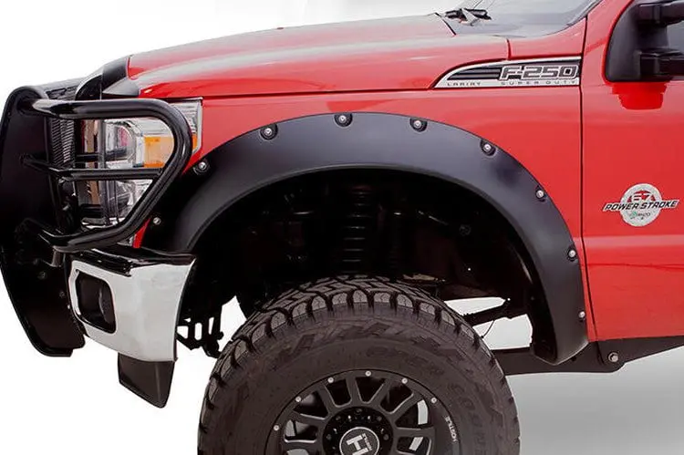 Bushwacker 20102-02 Ford F250/F350/F450 Super Duty 2011-2016 Cutout Style 2Pc Rear Fender Flares 2