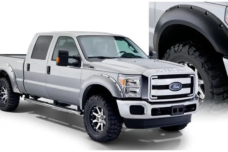 Bushwacker 20917-02 Ford F250/F350/F450 Super Duty 2008-2010 Pocket Style 4Pc Fender Flares 1