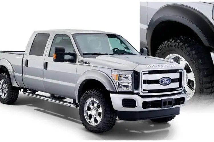 Bushwacker 20932-02 Ford F250/F350/F450 Super Duty 2011-2016 Extend-A-Fender Style 4Pc Fender Flares 1