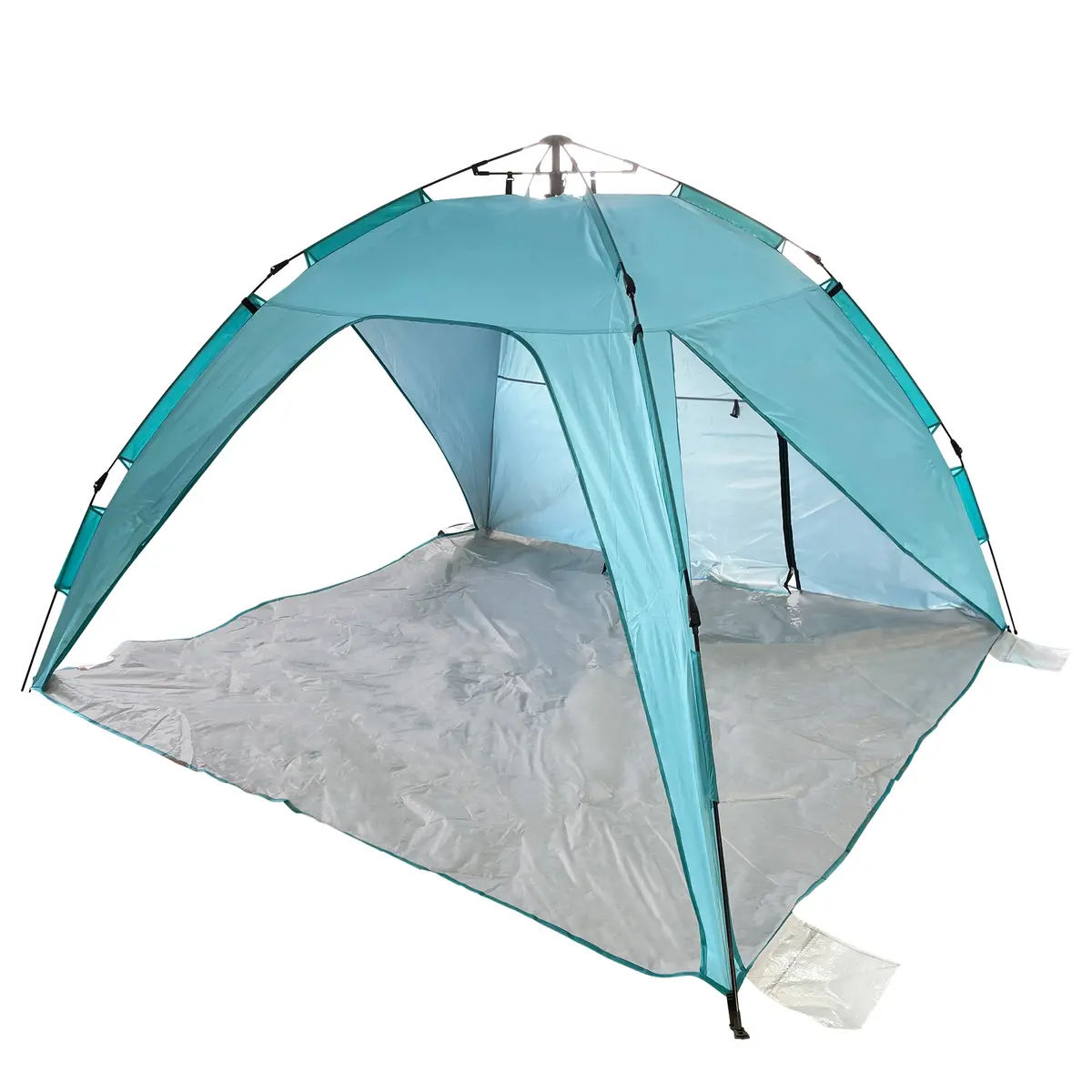 Bliss Hammocks Bht-A39-Bt Pop-Up Beach Tent W/ Carry Bag | Sun Protectant & Wind Resistant, Durable, Breathable Mesh Walls | Collapsible Design (Blue & Teal) 1