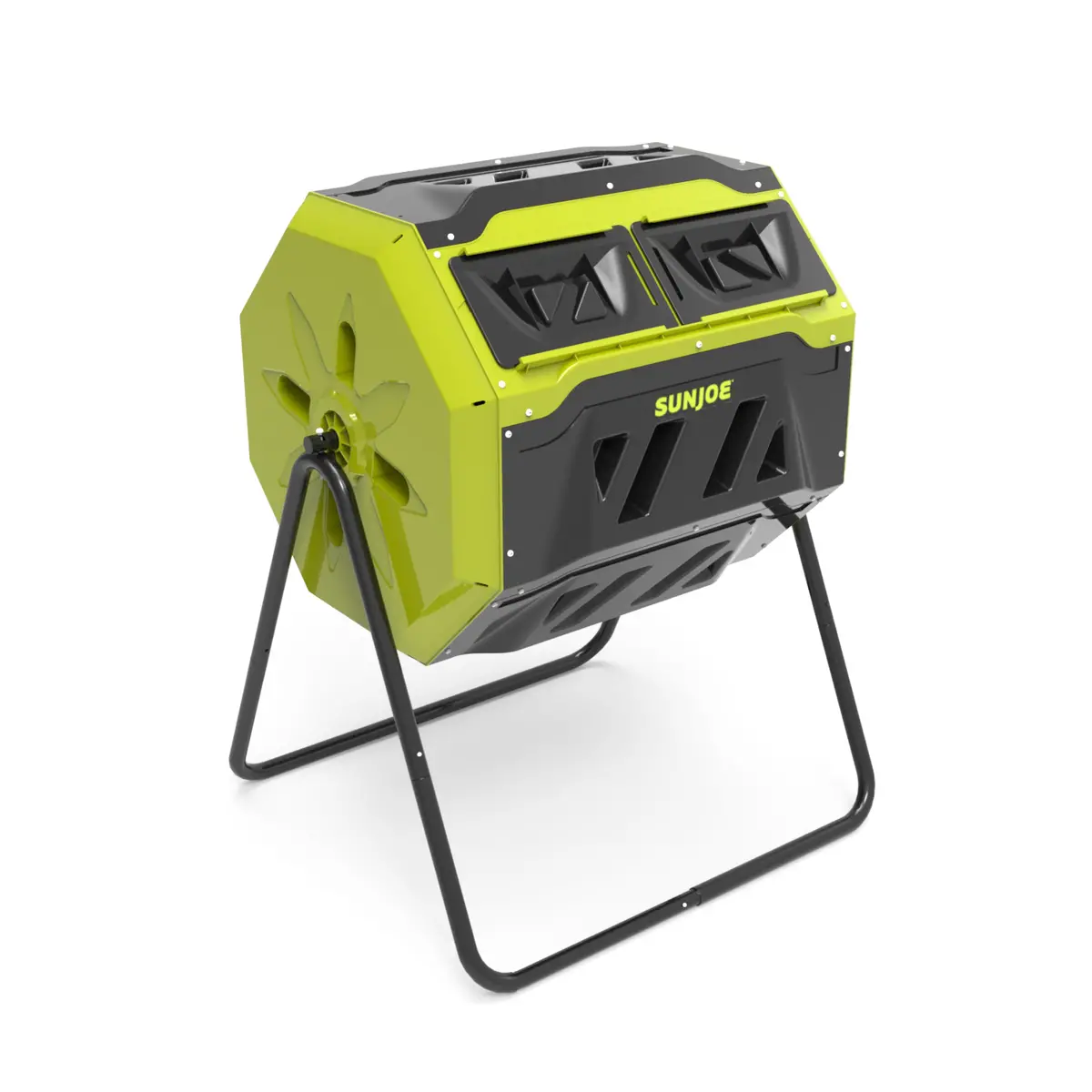 Sun Joe Sj-Cmps1 All-Season Outdoor Tumbling Composter | Dual Sliding Chamber | 42-Gallon | 2-10 Weeks | Bpa-Free Material 1