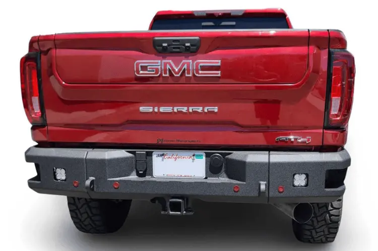 Chassis Unlimited Attitude Aftermarket Back Bumper Cub990571 2020-2025 Gmc Sierra 2500/3500 Texture Black Powder Coat 1
