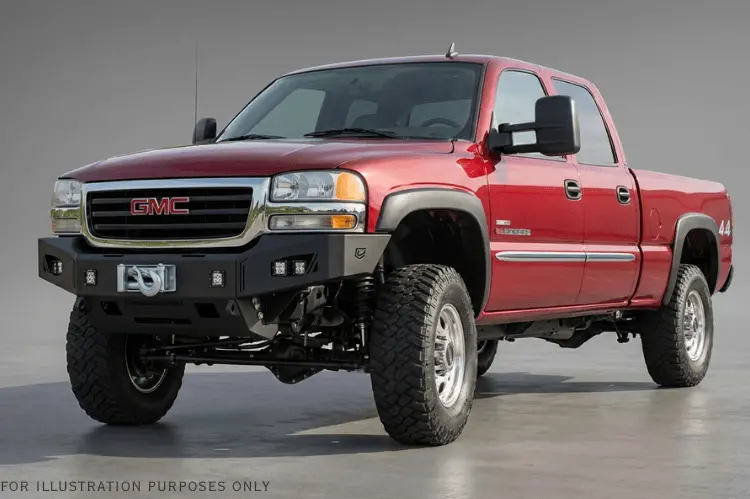 Chassis Unlimited Octane Aftermarket Front Bumper Cub940311 2007-2010 Gmc Sierra 2500Hd/3500Hd Texture Black Powder Coat 1