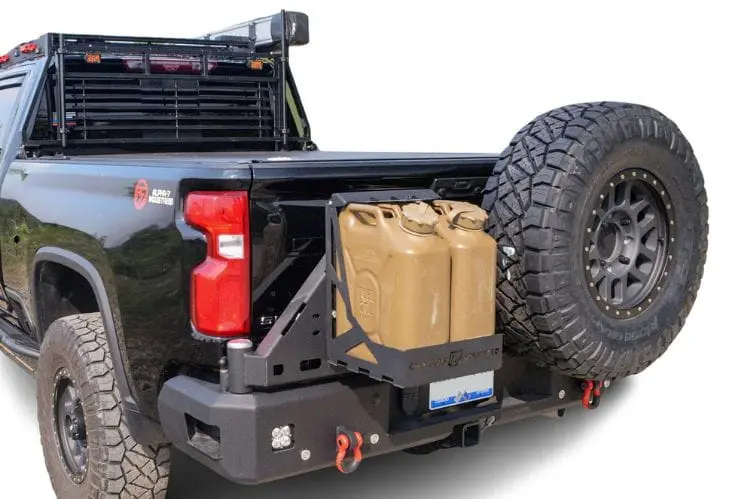 Chassis Unlimited Dual Swing Out Rear Bumper Octane Cub960572raw 2020-2025 Chevy Silverado 2500/3500 Raw, Sensor Cutouts 1
