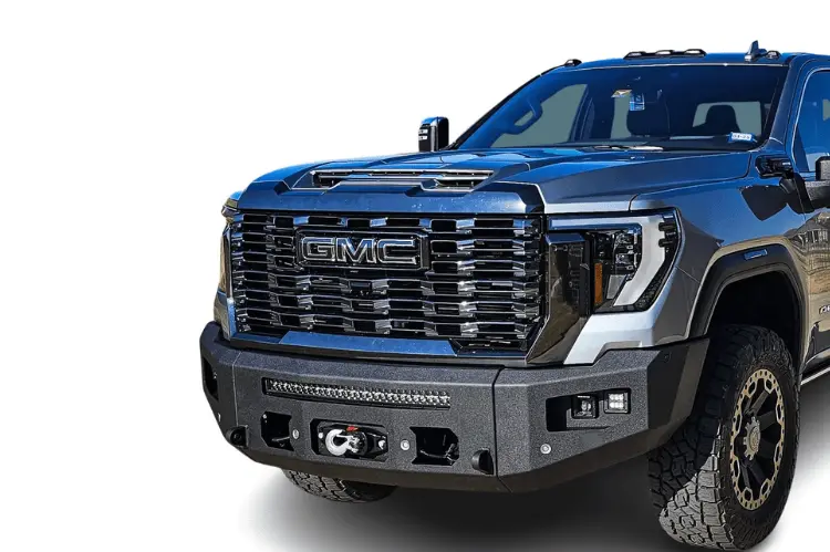 Chassis Unlimited Attitude Front Truck Bumper Cub980692 2024+ Gmc Sierra 2500/3500 Texture Black Powder Coat, Sensor Cutouts 1