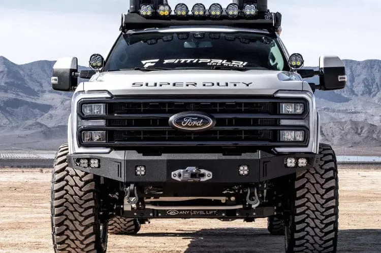 Chassis Unlimited Octane Front Truck Winch Bumper Cub940751 2023+ Ford F250/F350 Superduty Texture Black Powder Coat 2