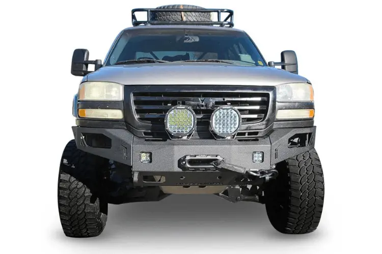 Chassis Unlimited Octane Front Winch Bumper Cub940501 2003-2006 Gmc Sierra 2500/3500 Texture Black Powder Coat 1
