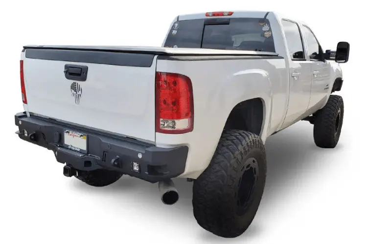 Chassis Unlimited Octane Rear Truck Bumper Cub910302 2015-2019 Chevy Silverado 2500/3500 Texture Black Powder Coat, Sensor Cutouts 1