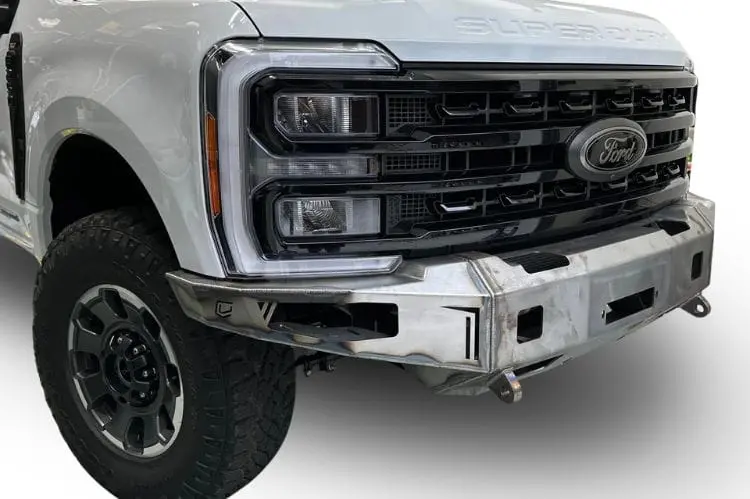 Chassis Unlimited Octane Steel Front Bumper Cub940752raw 2023+ Ford F250/F350 Superduty Raw, Sensor Cutouts 1