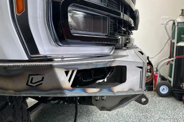 Chassis Unlimited Octane Steel Front Bumper Cub940752raw 2023+ Ford F250/F350 Superduty Raw, Sensor Cutouts 2