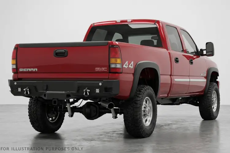 Chassis Unlimited Octane Steel Rear Bumper Cub910311raw 2007-2010 Gmc Sierra 2500/3500 Raw 2