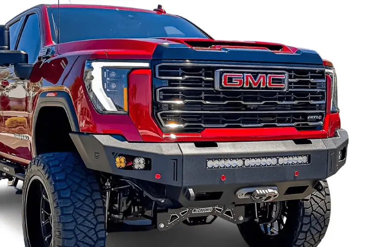 Chassis Unlimited Octane Front Steel Truck Bumper Cub940692raw 2024+ Gmc Sierra 2500/3500 Raw, Sensor Cutouts 1