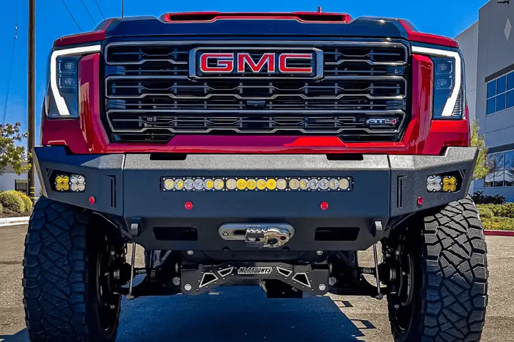 Chassis Unlimited Octane Front Steel Truck Bumper Cub940692raw 2024+ Gmc Sierra 2500/3500 Raw, Sensor Cutouts 2