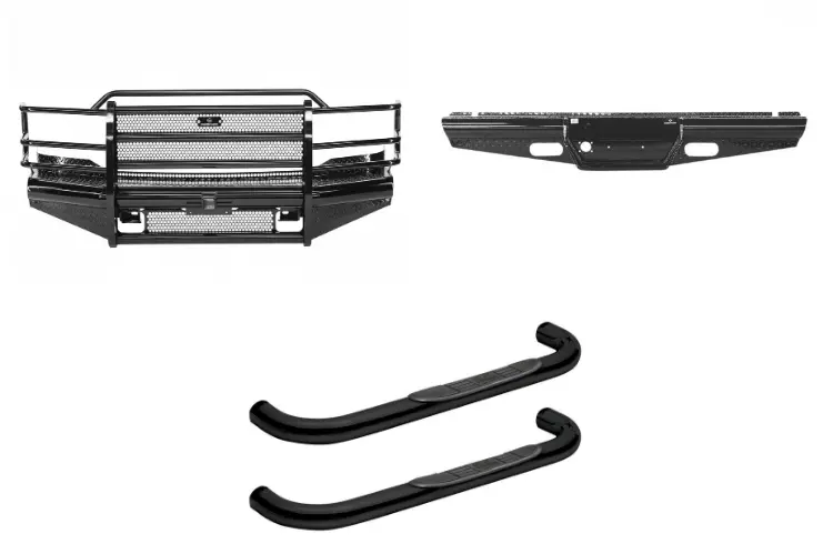 2004 Ford F250 Superduty Complete Protection Kit - Ranch Hand + Westin Steps 1