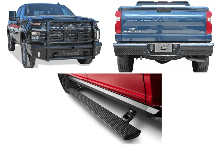 2025 Chevy Silverado 2500Hd Complete Protection Kit - Steelcraft + Amp Research Steps 1