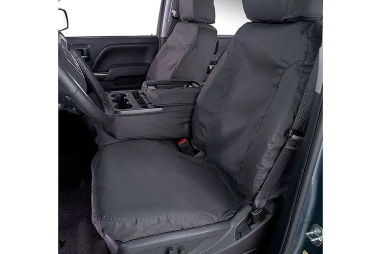 Covercraft Ss2412pcch 2011-2016 Ford F250/F350/F450 Super Duty Polycotton Seatsaver Custom Seat Covers Charcoal 2