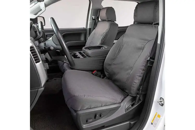 Covercraft Ss2412pcch 2011-2016 Ford F250/F350/F450 Super Duty Polycotton Seatsaver Custom Seat Covers Charcoal 1