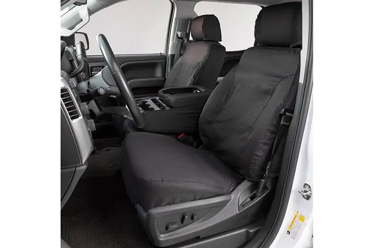 Covercraft Ss2430pcch 2010-2012 Dodge Ram 2500/3500 Polycotton Seatsaver Custom Front Seat Covers Charcoal 1