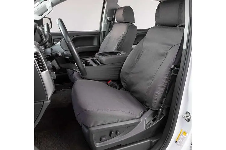 Covercraft Ss3305pcgy 1999-2002 Ford F250/F350 Super Duty Grey Polycotton Seatsaver Custom Seat Covers 1