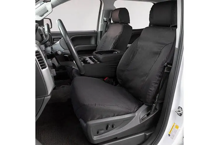 Covercraft Ss3445pcch 2010-2014 Dodge Ram 2500/3500 Polycotton Seatsaver Custom Front Seat Covers Charcoal 1