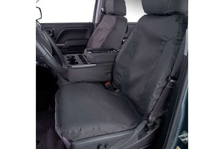 Covercraft Ss3480pcch 2019-2022 Ford F250/F350/F450/F550 Super Duty Charcoal Polycotton Seatsaver Custom Seat Covers 1