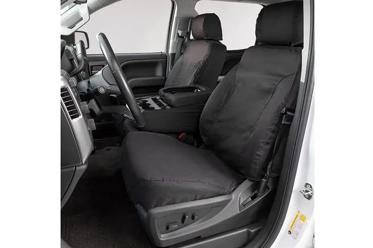Covercraft Ss3484pcch 201-2021 Dodge Ram 2500/3500 Polycotton Seatsaver Custom Front Seat Covers Charcoal 1