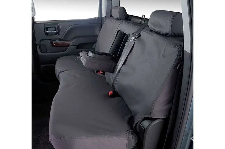 Covercraft Ss8393pcch 2011-2016 Ford F250/F350/F450/F550 Super Duty Grey Polycotton Seatsaver Custom Seat Covers 1
