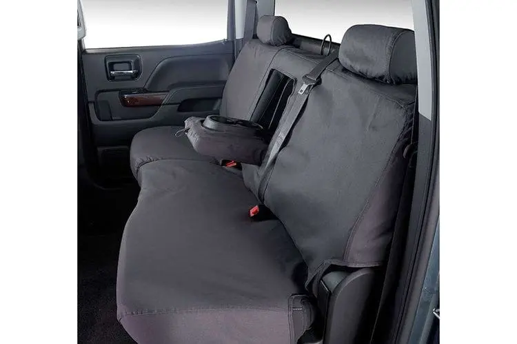 Covercraft Ss8462pcch 2017-2018 Ford F250/F350/F450/F550 Super Duty Grey Polycotton Seatsaver Custom Seat Covers 1