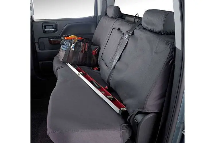 Covercraft Ss8462pcch 2017-2018 Ford F250/F350/F450/F550 Super Duty Grey Polycotton Seatsaver Custom Seat Covers 2
