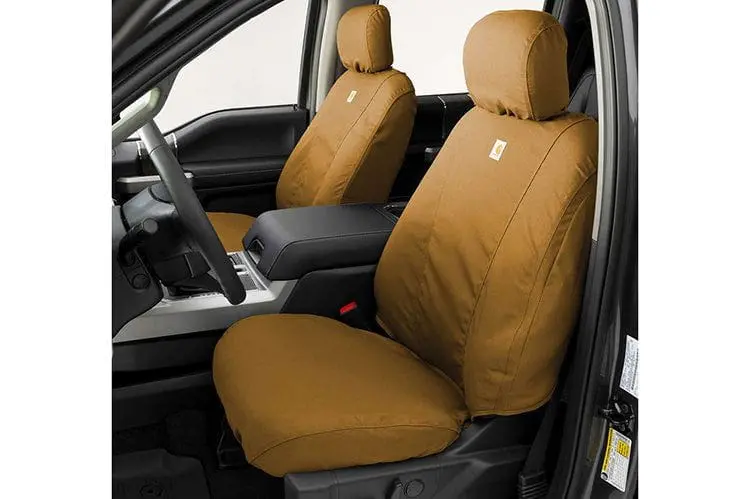Covercraft Ssc2412cabn 2011-2016 Ford F250/F350/F450/F550 Super Duty Brown Carhartt Seatsaver Custom Seat Covers 1